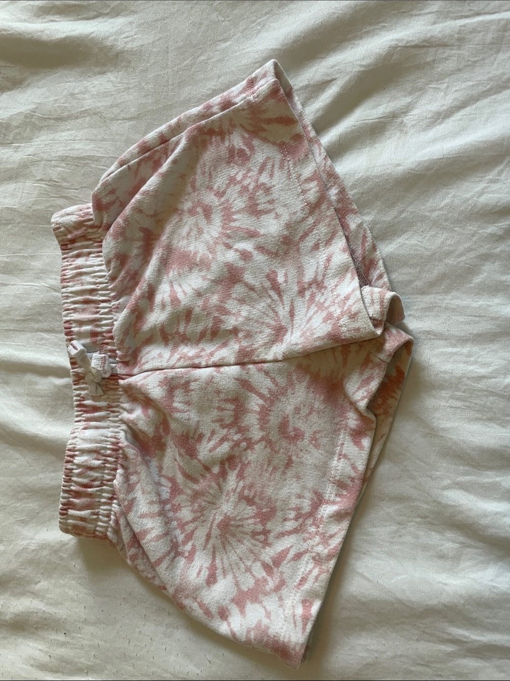 Lucky Brand Girls' Pink and White Tie-Dye Shorts